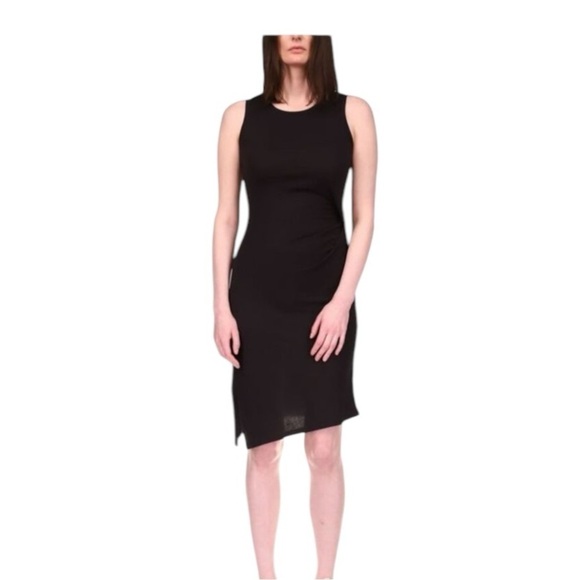 NWT! Michael MICHAEL KORS Black Asymmetric Hem Sleeveless Dress. Size Small. - Picture 15 of 15